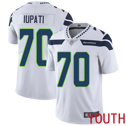 Seattle Seahawks Limited White Youth Mike Iupati Road Jersey NFL Football #70 Vapor Untouchable->seattle seahawks->NFL Jersey